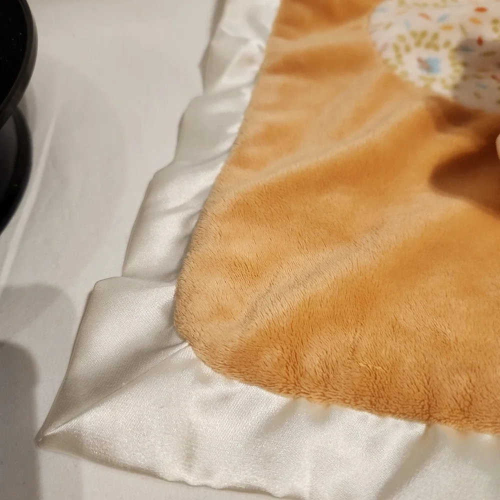 Douglas Baby Cuddle‎ Fox Lovey with Tail  Woodland Mushrooms Satin Edge Blanket